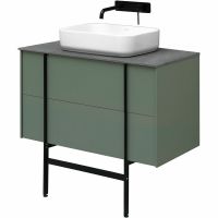 Тумба под раковину Allen Brau Reality 90 1.32006.CGM подвесная Олива матовая — фото 23, Тумбы под раковину