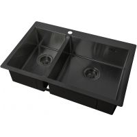 Кухонная мойка ZorG Light Grafit ZL R 780-2-510-R GRAFIT Графит — фото 1, Кухонные мойки