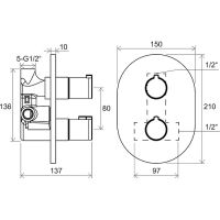 Товар: Смеситель для душа Ravak Chrome CR 064.00 X070095 с термостатом Хром - фото 5 Смеситель для душа Ravak Chrome CR 064.00 X070095 с термостатом Хром — фото 5, Смесители