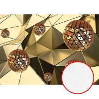 Фреска Ortograf 3D 33262 Фактура бархат FX Флизелин (3,8*2,7) Золото, Абстракция — фото 1, Фрески