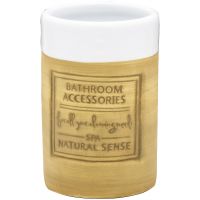 Стакан для зубных щеток Ridder Native 2120109 Бежевый — фото 1, Стаканы для зубных щеток