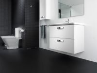 Тумба под раковину Roca The Gap 80 ZRU9302732 подвесная Белая матовая — фото 6, Мебель для ванной