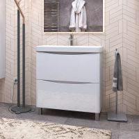 Тумба под раковину Vigo Glem 80 tn.GLE.9595.80.2Y Белая — фото 2, Тумбы под раковину