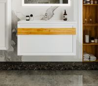 Товар: Тумба под раковину Бриклаер Берлин 100 4627125416095 подвесная Белый глянец - фото 2 Тумба под раковину Бриклаер Берлин 100 4627125416095 подвесная Белый глянец — фото 2, Мебель для ванной