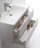 Тумба с раковиной Parly Spa Gucci 60 Gucci60 10116 подвесная Белая глянцевая — фото 3, Мебель для ванной