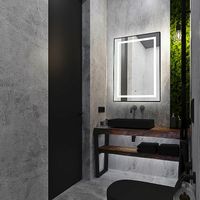 Товар: Зеркало Silver Mirrors Саурон 60 LED-00002510 с подсветкой Черное с сенсорным выключателем и диммером - фото 3 Зеркало Silver Mirrors Саурон 60 LED-00002510 с подсветкой Черное с сенсорным выключателем и диммером — фото 3, Зеркала в ванную комнату