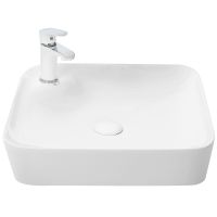 Раковина-чаша WeltWasser Elbach 2181 46 10000004576 Белый глянец — фото 1, Раковины накладные