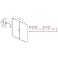 Душевая дверь Vincea Garda 170 VDS-1G2170CL профиль Хром стекло прозрачное — фото 8, Душевые двери в нишу