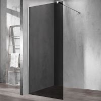 Душевая перегородка Vincea Walk-In 90 VSW-1H900CG профиль Хром стекло тонированное — фото 1, Душевые перегородки