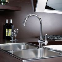 Товар: Смеситель для кухни Paffoni Ringo Хром арт-RIN180CR - фото 2 Смеситель для кухни Paffoni Ringo Хром арт-RIN180CR — фото 2, Смесители для кухни