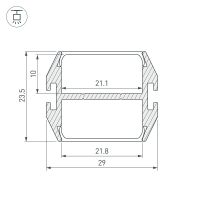 Профиль алюминиевый Arlight Pls-lock 032864 подвесной Серебристый — фото 3, Профили для светодиодных лент