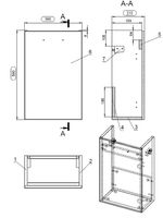 Тумба под раковину Cersanit Lara 40 63420 подвесная Орех — фото 4, Мебель для ванной