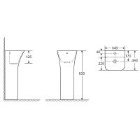 Товар: Раковина WeltWasser Leerbach 3434 GL-WT 34 10000013331 Белый глянец - фото 3 Раковина WeltWasser Leerbach 3434 GL-WT 34 10000013331 Белый глянец — фото 3, Раковины