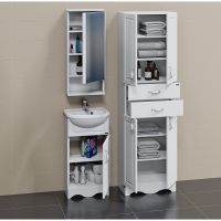 Товар: Тумба под раковину СанТа Верона 45 700189 Белая - фото 3 Тумба под раковину СанТа Верона 45 700189 Белая — фото 3, Тумбы под раковину