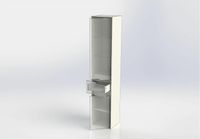 Шкаф пенал Aquanet Модена 35 R 196967 подвесной Белый — фото 6, Пеналы для ванной комнаты