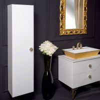 Шкаф пенал Boheme Armadi Art NeoArt 35 834-WH подвесной White — фото 3, Мебель для ванной