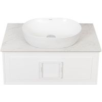 Тумба под раковину La Fenice Cubo 80 FNC-01-CUB-B-80 подвесная Белая матовая — фото 4, Мебель для ванной