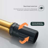 Товар: Смеситель для раковины Splenka S03.10.23 Золото - фото 7 Смеситель для раковины Splenka S03.10.23 Золото — фото 7, Смесители