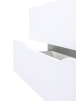 Тумба с раковиной Orange Line 100 Li-100Tuw+RA100 подвесная Белая матовая — фото 12, Тумбы с раковиной