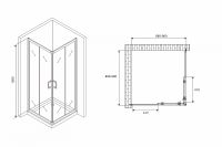 Товар: Душевой уголок Abber Schwarzer Diamant 90x90 AG02090B5 профиль Черный стекло прозрачное - фото 4 Душевой уголок Abber Schwarzer Diamant 90x90 AG02090B5 профиль Черный стекло прозрачное — фото 4, Квадратные душевые уголки