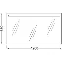 Зеркало Jacob Delafon 120 с подсветкой и подогревом с сенсорным выключателем арт-EB1418-NF — фото 5, Зеркала в ванную комнату