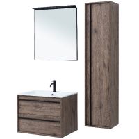 Тумба под раковину Aquanet Lino 70 253911 подвесная Дуб веллингтон — фото 3, Тумбы под раковину