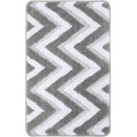 Коврик для ванной комнаты Fixsen River 800х500 FX-5004K Серый — фото 1, Коврики для ванной комнаты