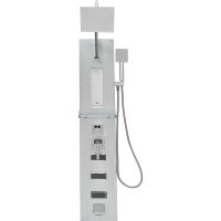 Душевая панель River Guron 08 10000001105 Матовый хром — фото 1, Душевые панели