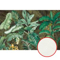 Фреска Ortograf Oasis 32730 Фактура флок FLK Флизелин (4,5*3) Коричневый/Зеленый, Листья — фото 1, Фрески