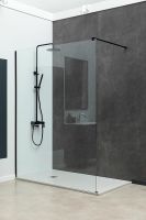 Душевая перегородка Allen Brau Infinity 1 160 3.21033.BBA профиль Черный браш стекло прозрачное — фото 5, Душевые перегородки