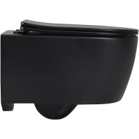 Унитаз Abber Bequem AC1104MB подвесной Черный матовый с сиденьем Микролифт — фото 2, Унитазы