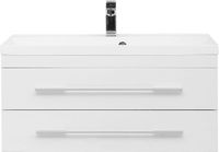 Тумба с раковиной Aquanet Нота 90 212856 подвесная Белая — фото 2, Тумбы с раковиной