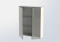 Зеркальный шкаф Aquanet Йорк 70 202088 Белый — фото 4, Зеркальные шкафы в ванную