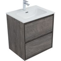 Тумба под раковину Aquanet Милан 60 336372 подвесная Дуб рошелье — фото 2, Тумбы под раковину