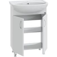 Тумба под раковину СанТа Сити 60 201075 Белая — фото 2, Тумбы под раковину