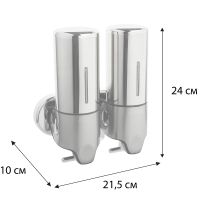 Диспенсер для жидкого мыла Fixsen Hotel FX-31012A-2 Хром — фото 2, Диспенсеры для жидкого мыла