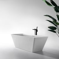 Ванна из искусственного камня Abber Berlin 170x75 AM9912 Белая без гидромассажа — фото 3, Ванны из искусственного камня