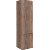 Шкаф пенал Runo Тоскана 35 00-00001420 подвесной Темное дерево — фото 1, Пеналы для ванной комнаты