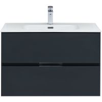 Тумба под раковину Aquanet Алвита New 80 277515 подвесная Антрацит — фото 6, Тумбы под раковину