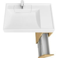 Тумба под раковину Aquaton Лондри 80 1A267101LH0C0 Дуб Сантана без фасада — фото 7, Тумбы под раковину