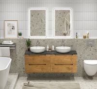 Товар: Тумба под раковину BelBagno Etna 140 ETNA-1400-4C-SO-2-RN подвесная Rovere Nature - фото 21 Тумба под раковину BelBagno Etna 140 ETNA-1400-4C-SO-2-RN подвесная Rovere Nature — фото 21, Тумбы под раковину