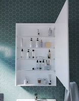 Зеркальный шкаф 1MarKa Mira 60 У83225 Белый глянец — фото 6, Мебель для ванной