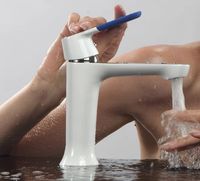 Смеситель для раковины Frap H34 F1034 Белый Хром — фото 11, Смесители