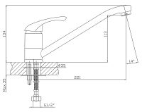 Смеситель для кухни Viko Хром арт-V-6903 — фото 14, Смесители для кухни