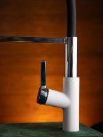 Товар: Смеситель для кухни BRNOU BR760-2 Белый Черный - фото 2 Смеситель для кухни BRNOU BR760-2 Белый Черный — фото 2, Смесители