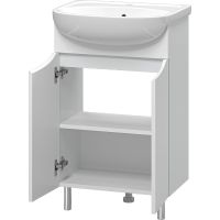 Товар: Тумба с раковиной Misty Смайл 50 УТ000013111 Белая - фото 3 Тумба с раковиной Misty Смайл 50 УТ000013111 Белая — фото 3, Мебель для ванной