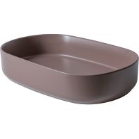 Раковина-чаша Allen Brau Fantasy 55 4.11022.TP Коричневая — фото 1, Раковины накладные