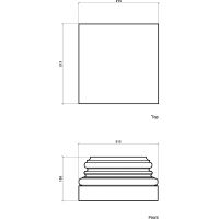 База Европласт 1.13.900 215x120x215 мм — фото 2, Колонны