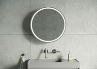 Зеркальный шкаф Creto Tour 60 17-D600WH с подсветкой Белый — фото 4, Зеркальные шкафы в ванную