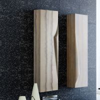Шкаф пенал Clarberg Papyrus Wood 35 Pap-w.05.35/LIGHT подвесной Светлое дерево — фото 4, Пеналы для ванной комнаты